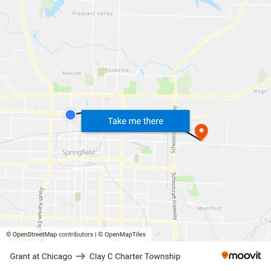 Grant at Chicago to Clay C Charter Township map