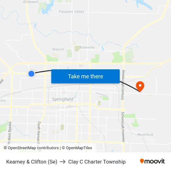 Kearney & Clifton (Se) to Clay C Charter Township map