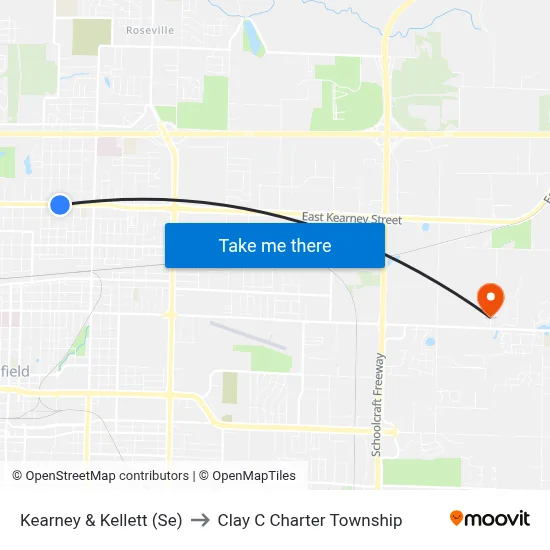 Kearney & Kellett (Se) to Clay C Charter Township map