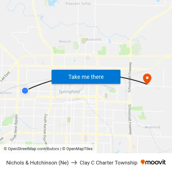 Nichols & Hutchinson (Ne) to Clay C Charter Township map