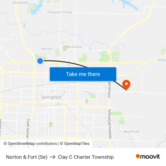 Norton & Fort (Se) to Clay C Charter Township map