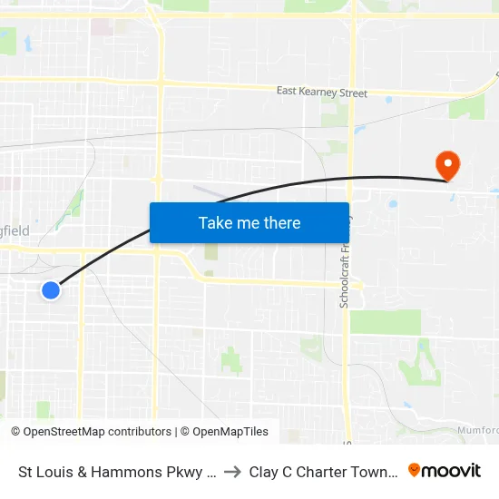 St Louis & Hammons Pkwy (Sw) to Clay C Charter Township map