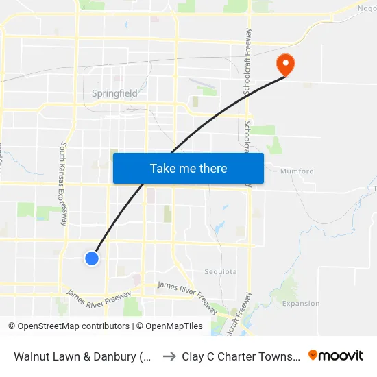 Walnut Lawn & Danbury (Nw) to Clay C Charter Township map