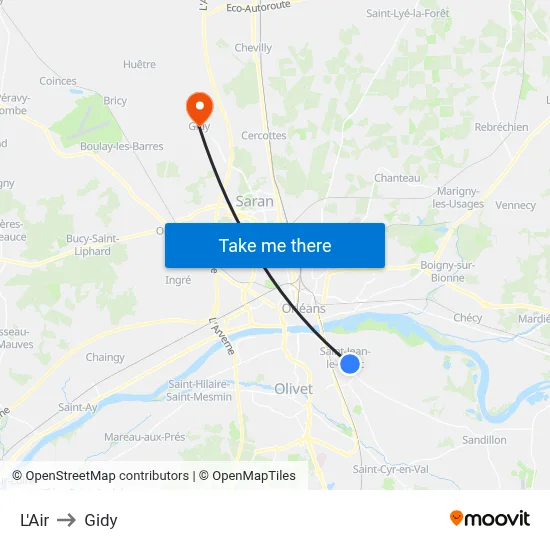 L'Air to Gidy map