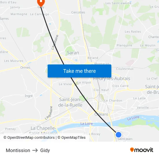Montission to Gidy map