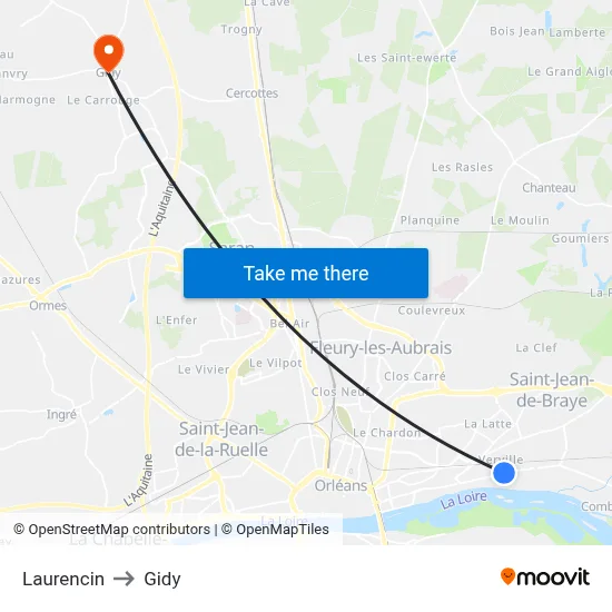 Laurencin to Gidy map