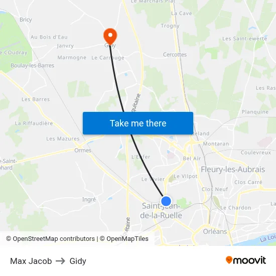 Max Jacob to Gidy map
