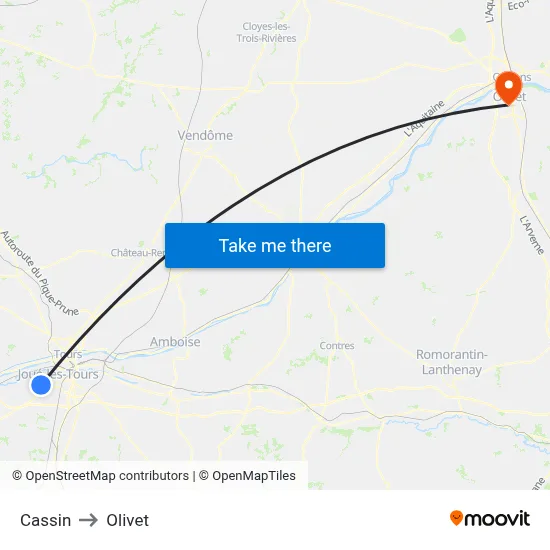 Cassin to Olivet map