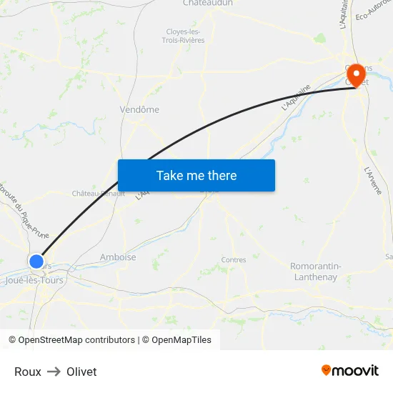 Roux to Olivet map