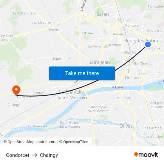 Condorcet to Chaingy map