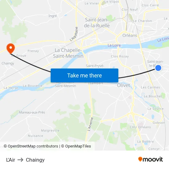 L'Air to Chaingy map