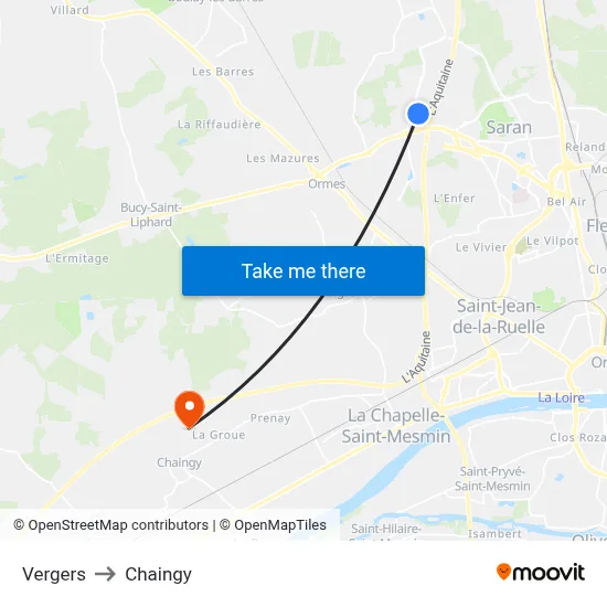 Vergers to Chaingy map