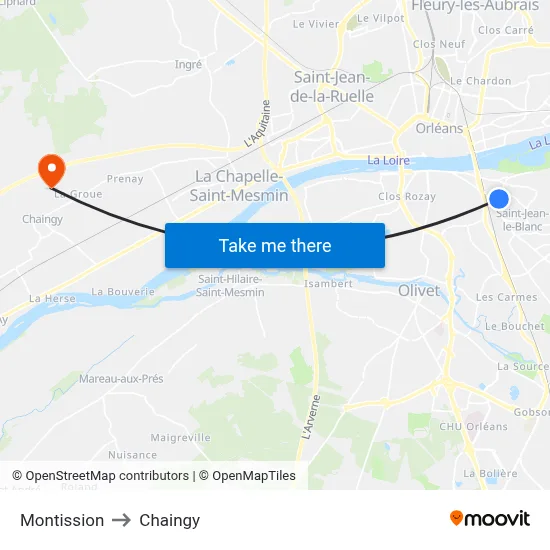 Montission to Chaingy map