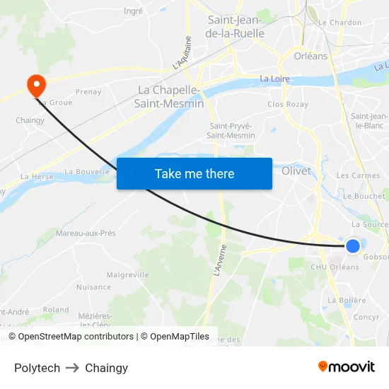 Polytech to Chaingy map