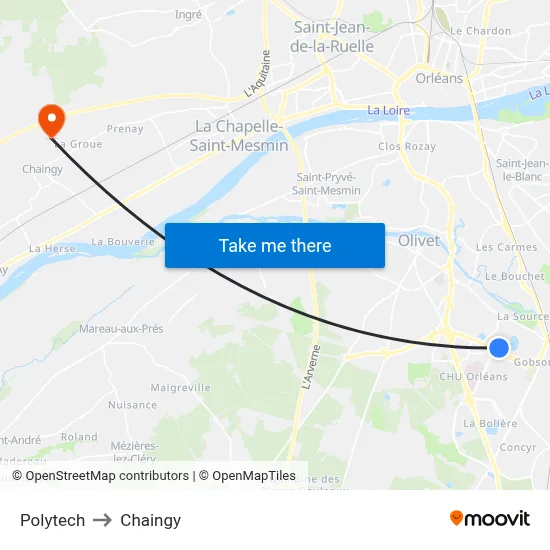Polytech to Chaingy map