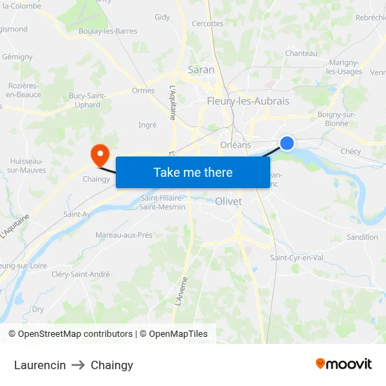 Laurencin to Chaingy map