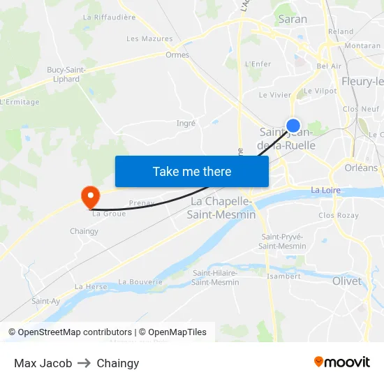 Max Jacob to Chaingy map
