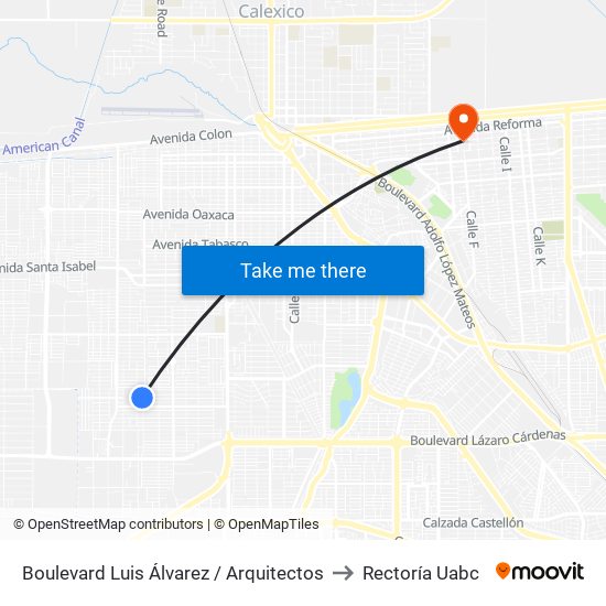 Boulevard Luis Álvarez / Arquitectos to Rectoría Uabc map