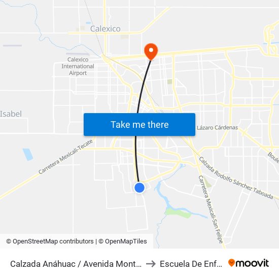 Calzada Anáhuac / Avenida Montes De Toledo to Escuela De Enfermeria map
