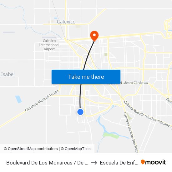 Boulevard De Los Monarcas / De Las Heráldicas to Escuela De Enfermeria map