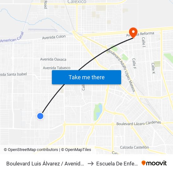 Boulevard Luis Álvarez / Avenida Médicos to Escuela De Enfermeria map