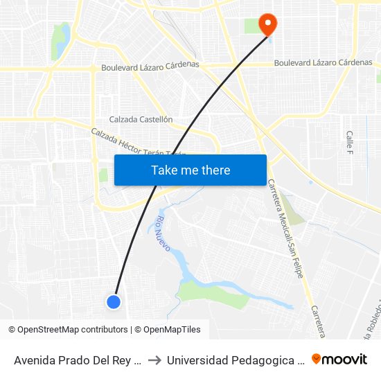 Avenida Prado Del Rey / Estella to Universidad Pedagogica Nacional map