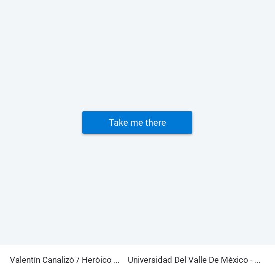 Valentín Canalizó / Heróico Colegio Militar to Universidad Del Valle De México - Campus Mexicali map