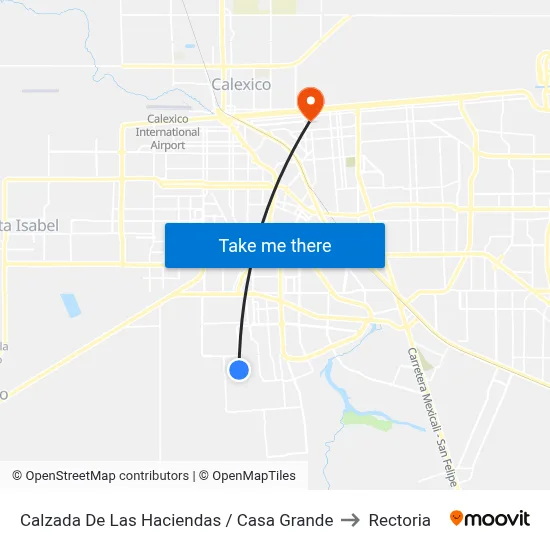 Calzada De Las Haciendas / Casa Grande to Rectoria map
