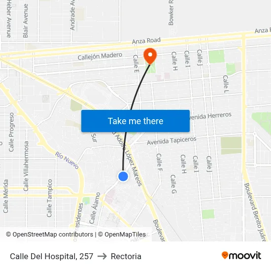 Calle Del Hospital, 257 to Rectoria map