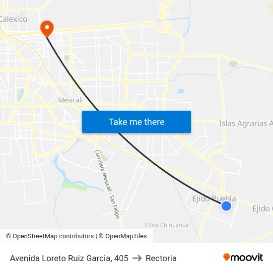 Avenida Loreto Ruiz Garcia, 405 to Rectoria map