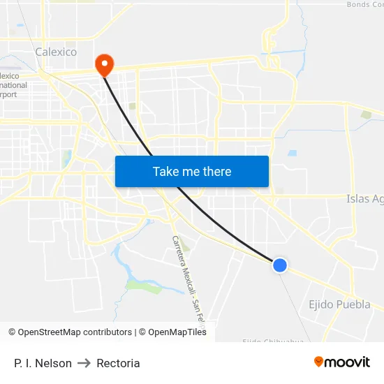 P. I. Nelson to Rectoria map