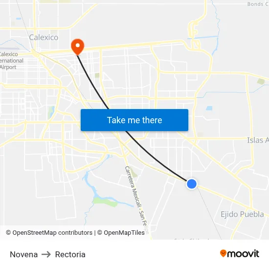 Novena to Rectoria map