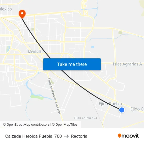 Calzada Heroica Puebla, 700 to Rectoria map