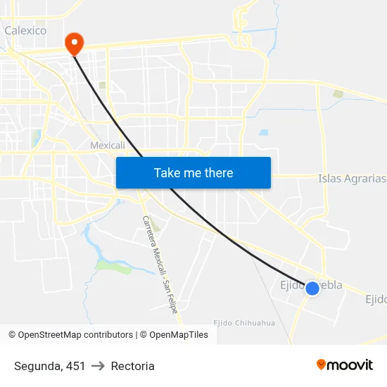 Segunda, 451 to Rectoria map