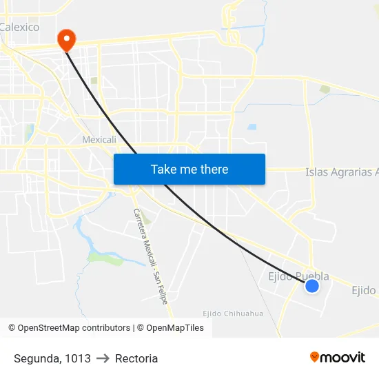 Segunda, 1013 to Rectoria map