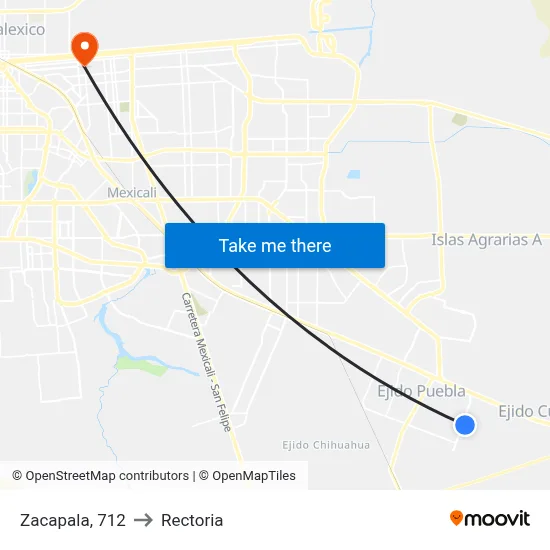 Zacapala, 712 to Rectoria map