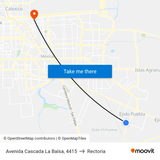 Avenida Cascada La Balsa, 4415 to Rectoria map