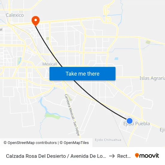 Calzada Rosa Del Desierto / Avenida De Los Mosaicos to Rectoria map