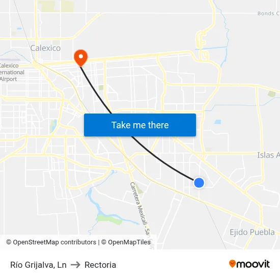 Río Grijalva, Ln to Rectoria map