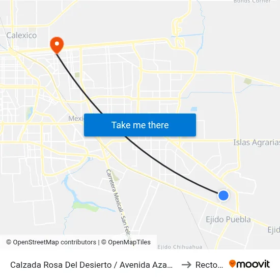 Calzada Rosa Del Desierto / Avenida Azabache to Rectoria map