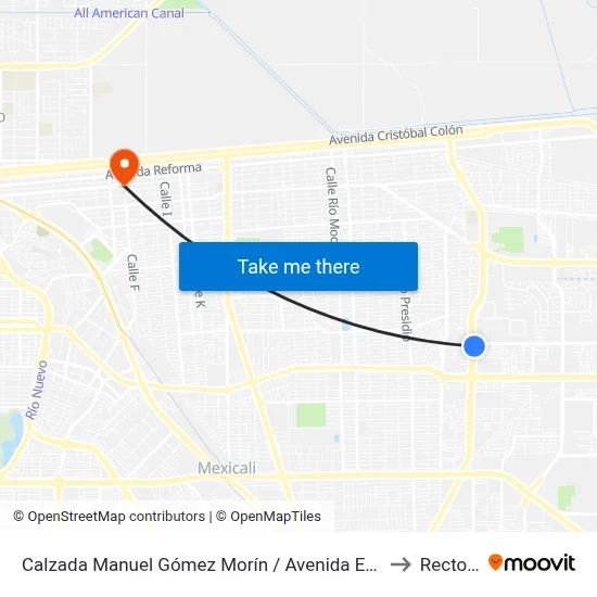 Calzada Manuel Gómez Morín / Avenida Eucalipto to Rectoria map