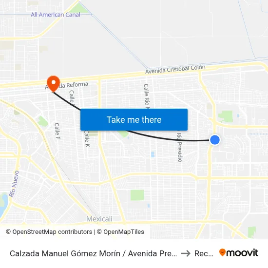 Calzada Manuel Gómez Morín / Avenida Presidente Gómez Farías to Rectoria map