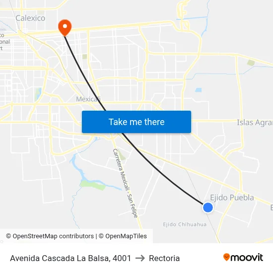 Avenida Cascada La Balsa, 4001 to Rectoria map