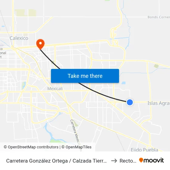 Carretera González Ortega / Calzada Tierra Cálida to Rectoria map