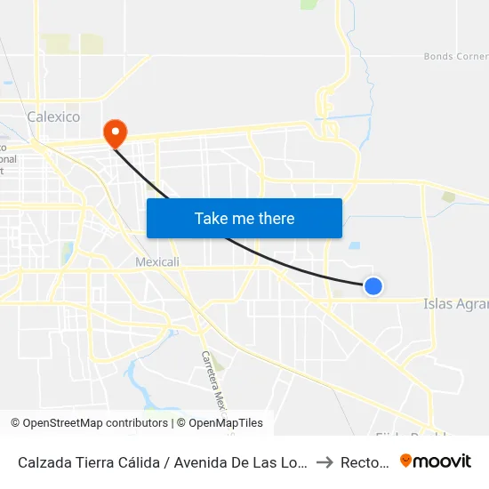 Calzada Tierra Cálida / Avenida De Las Lomas to Rectoria map