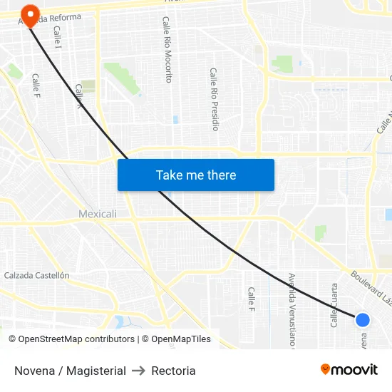 Novena / Magisterial to Rectoria map