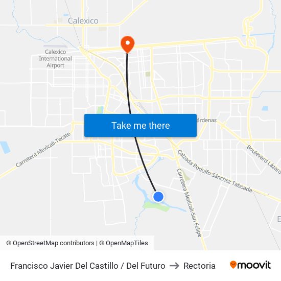 Francisco Javier Del Castillo / Del Futuro to Rectoria map