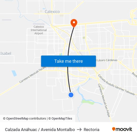 Calzada Anáhuac / Avenida Montalbo to Rectoria map