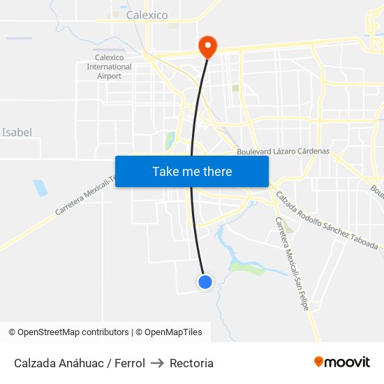 Calzada Anáhuac / Ferrol to Rectoria map