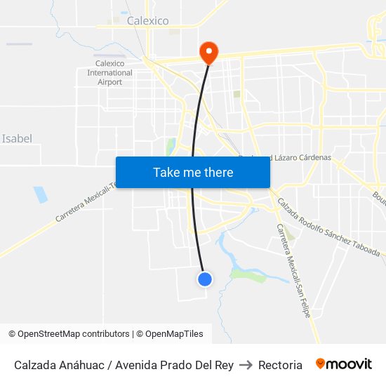 Calzada Anáhuac / Avenida Prado Del Rey to Rectoria map